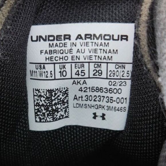 Under Armour Reign Lifter Mens Sz 11 Black Weightlifting Power Shoes 3023735-001